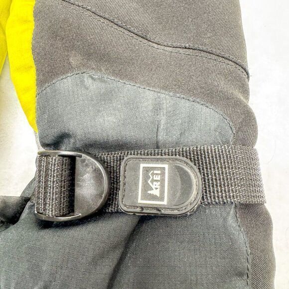 REI Winter Mittens Kids Large 14-16 Black Skiing Snowboarding Snow Sled Tubing - Picture 3 of 5